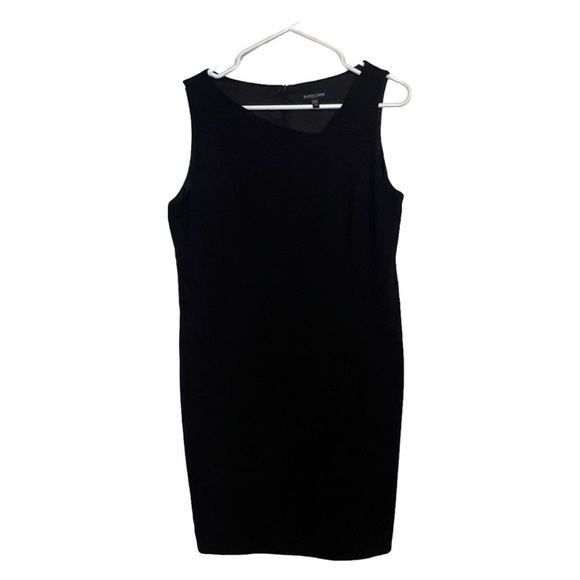 Eileen Fisher petite Viscose Stretch Ponte Square Neck Dress Black 12p EUC - Picture 1 of 9